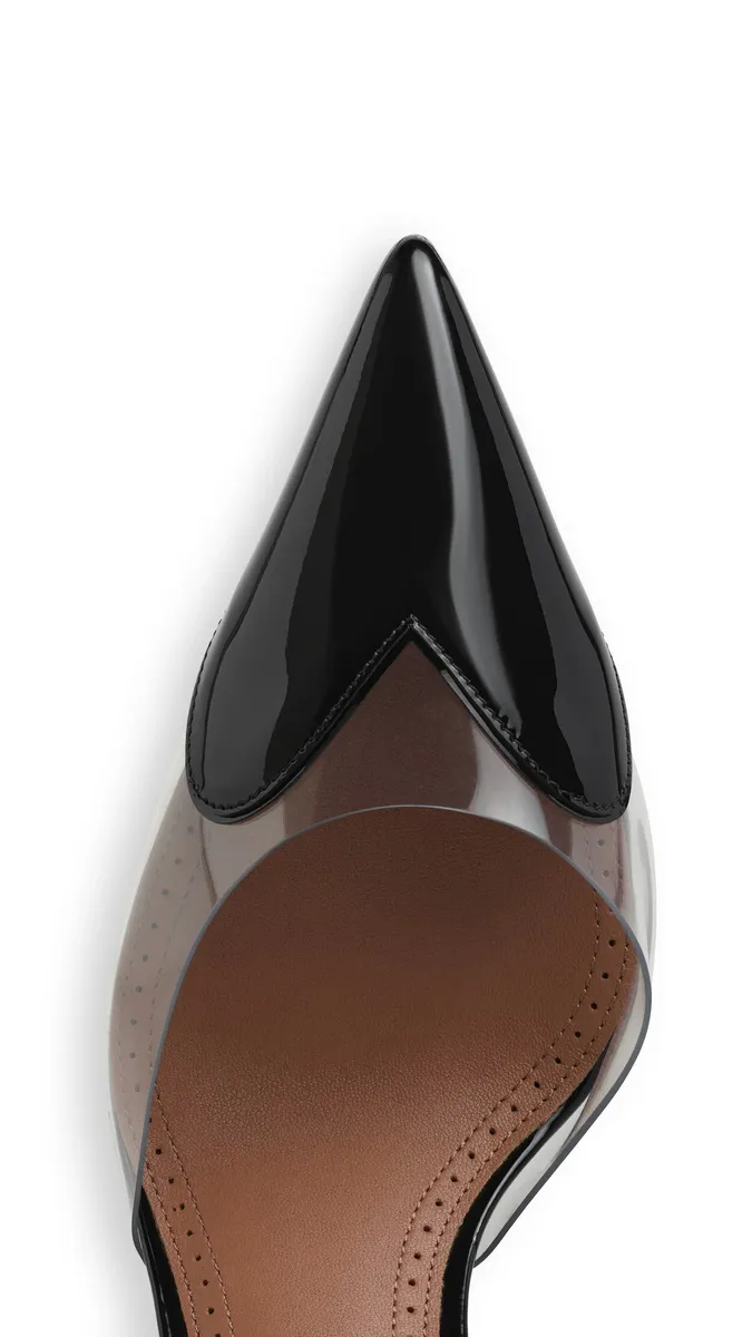 Alaïa Le Coeur Wedge Mules In Patent Leather | Thumbnail 4
