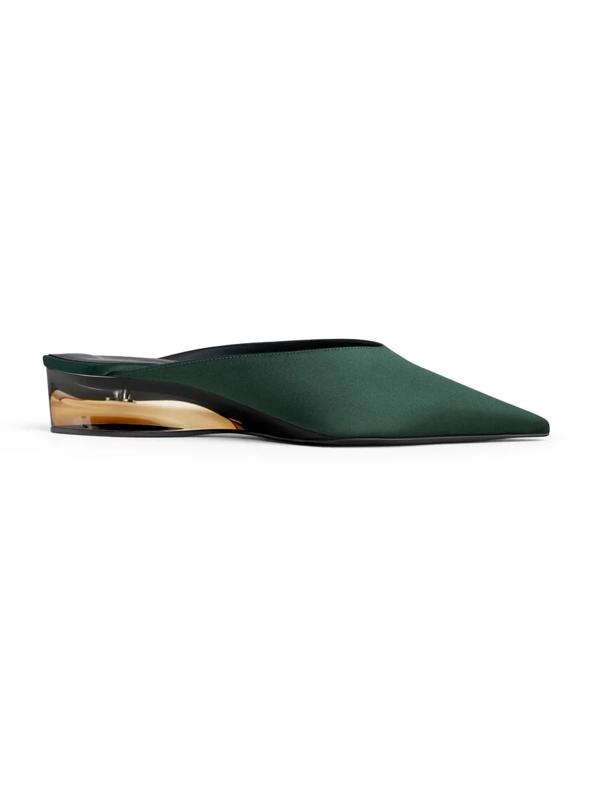 Alaïa Invisible Mules In Satin