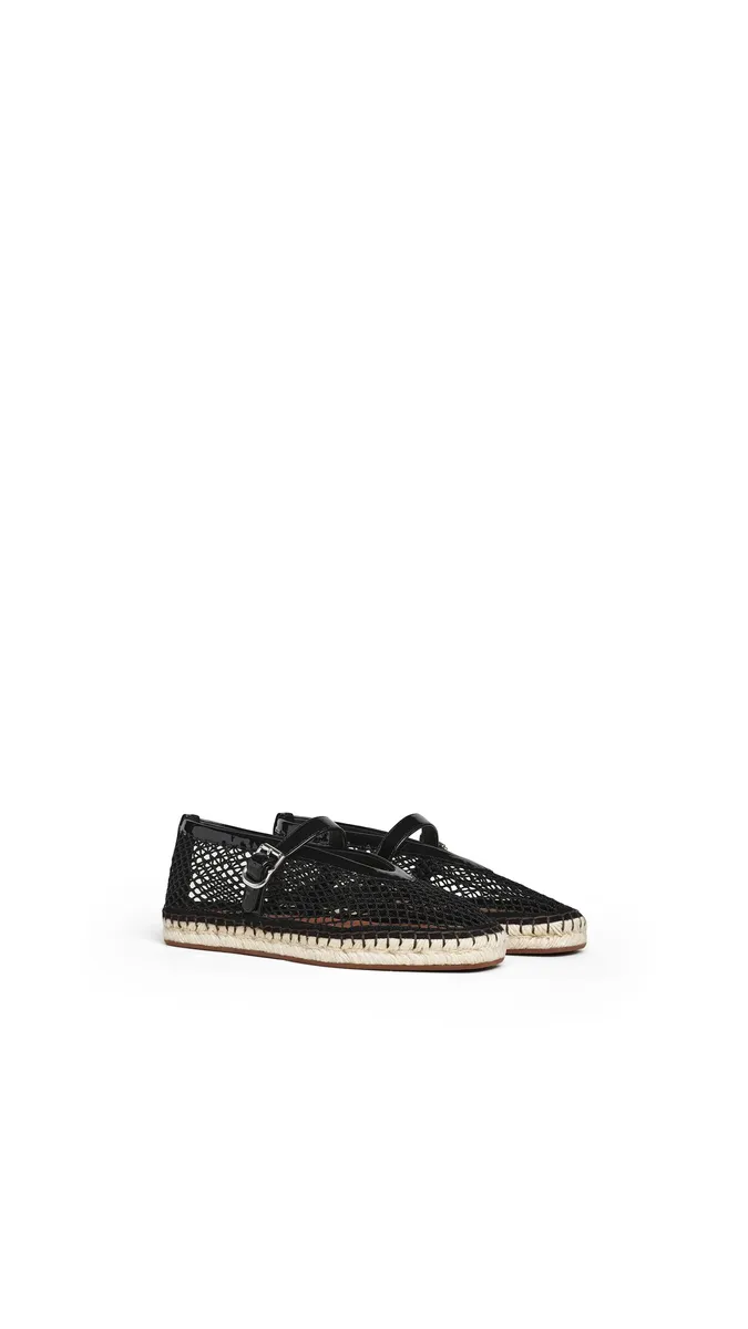 Alaïa Espadrilles In Fishnet And Patent Leather | Thumbnail 2 Alaïa Espadrilles In Fishnet And Patent Leather | Thumbnail 2