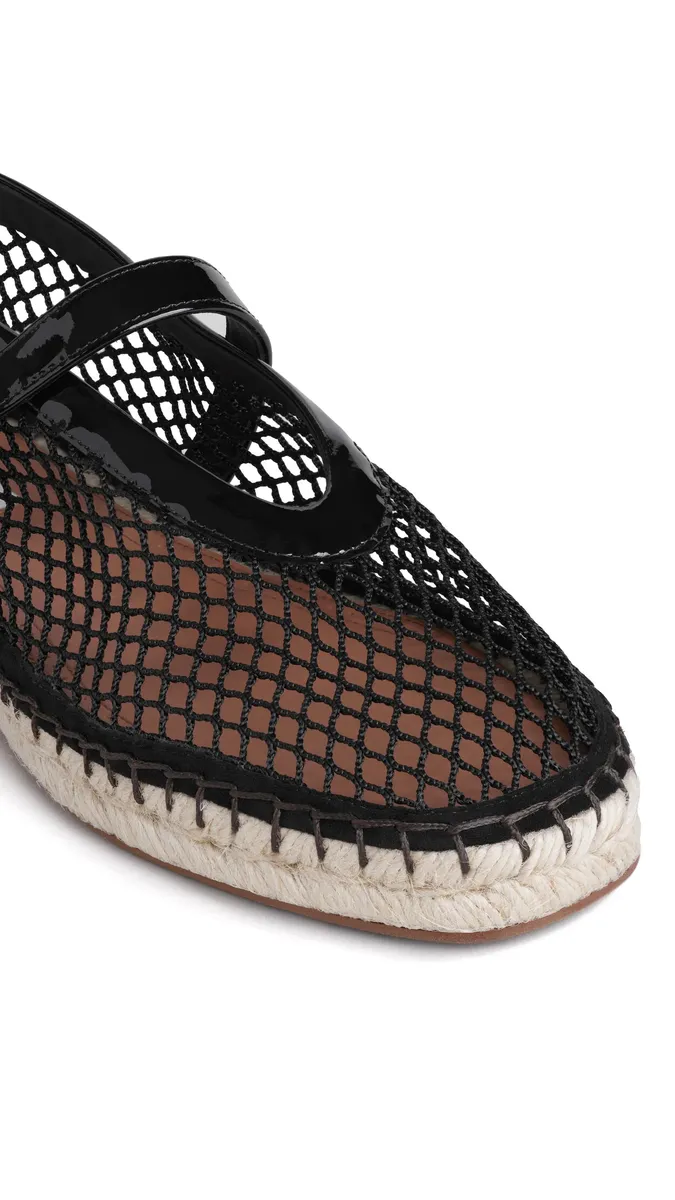Alaïa Espadrilles In Fishnet And Patent Leather | Thumbnail 3 Alaïa Espadrilles In Fishnet And Patent Leather | Thumbnail 3