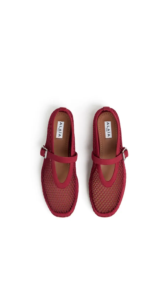 Alaïa Espadrilles In Fishnet And Suede | Thumbnail 4