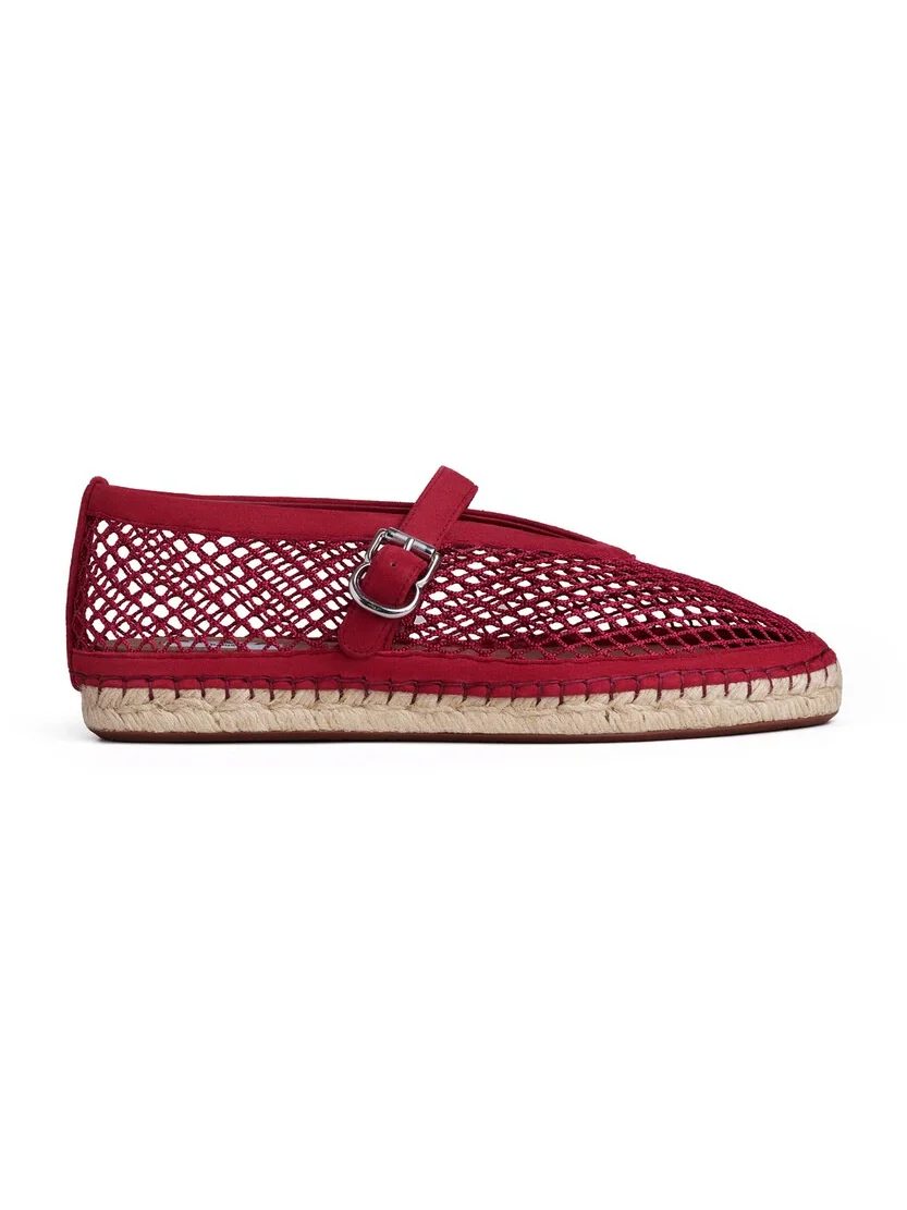 Alaïa Espadrilles In Fishnet And Suede