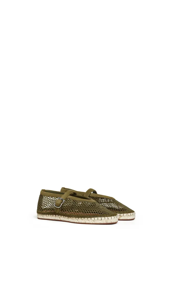 Alaïa Espadrilles In Fishnet And Suede | Thumbnail 2