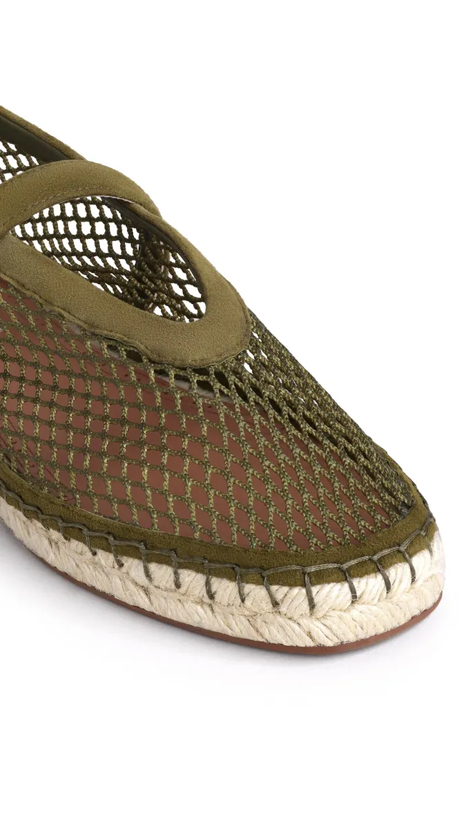 Alaïa Espadrilles In Fishnet And Suede | Thumbnail 3