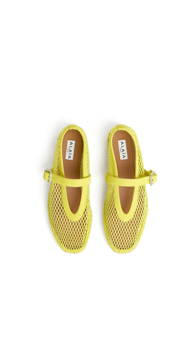 Alaïa Espadrilles In Fishnet And Suede | Thumbnail 4
