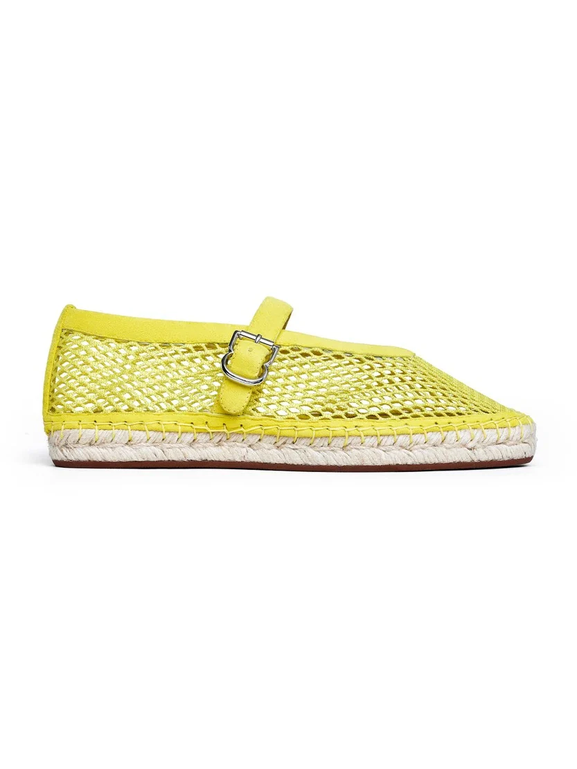 Alaïa Espadrilles In Fishnet And Suede