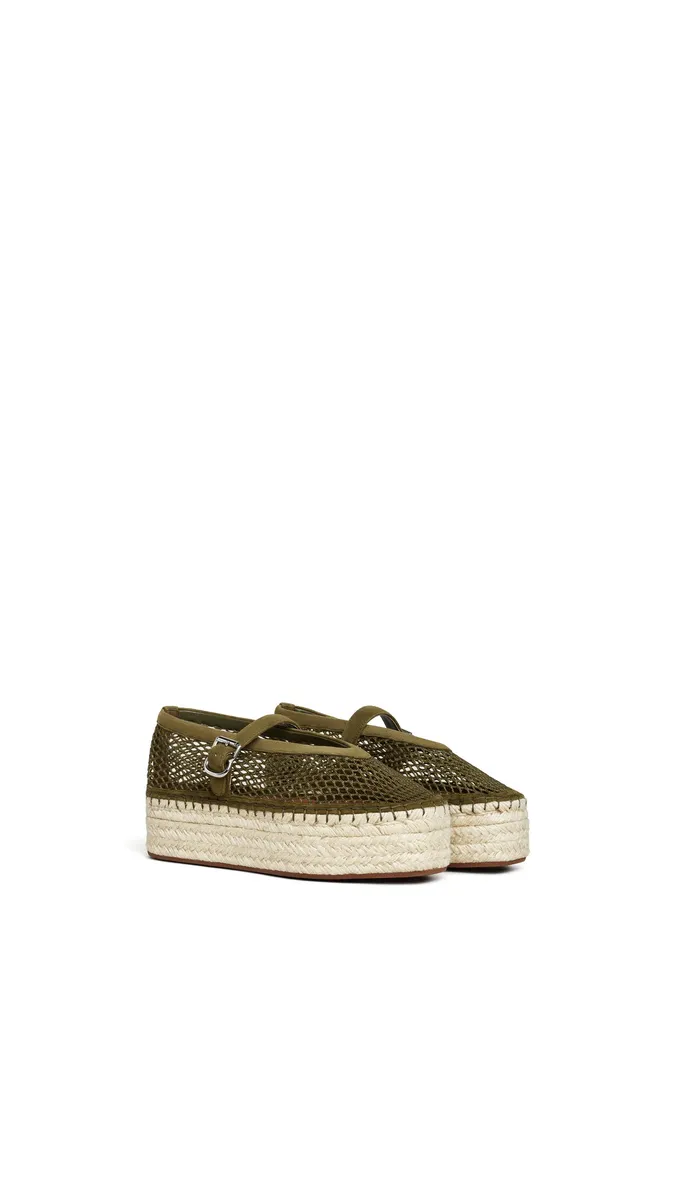 Alaïa Espadrilles In Fishnet And Suede | Thumbnail 2 Alaïa Espadrilles In Fishnet And Suede | Thumbnail 2