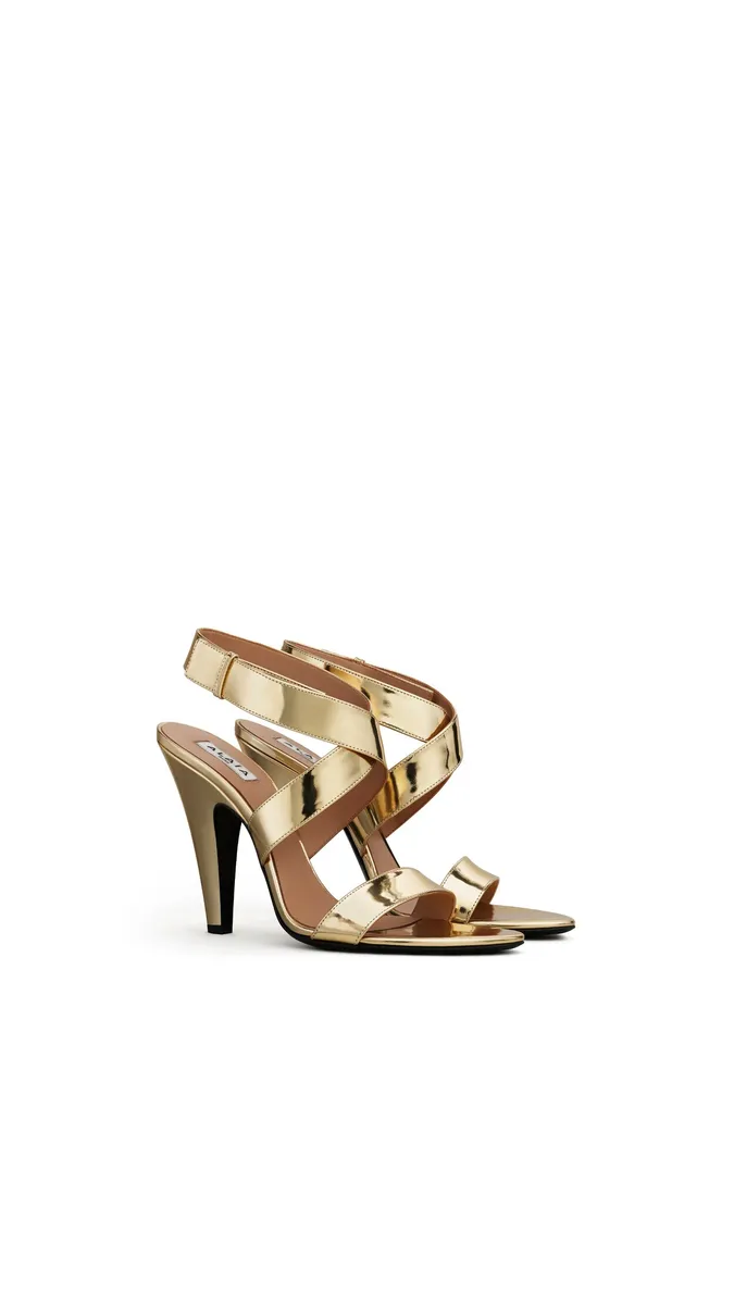 Alaïa Cone Sandals In Mirror Fabric | Thumbnail 2
