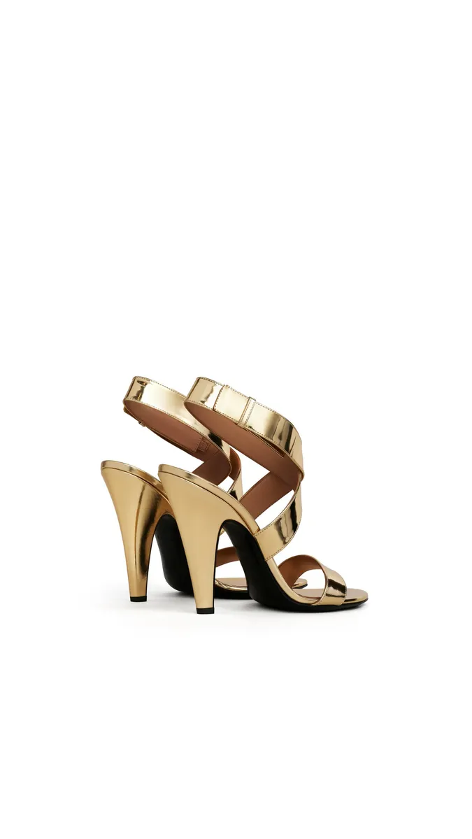 Alaïa Cone Sandals In Mirror Fabric | Thumbnail 3