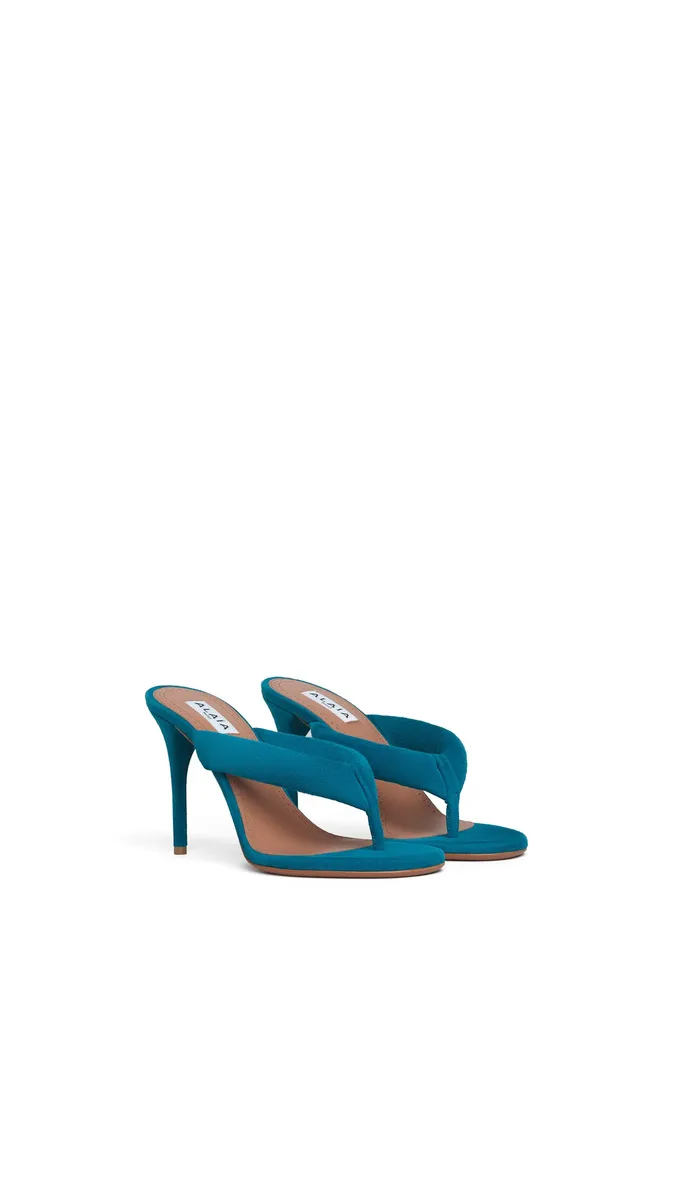 Alaïa Heel Thong Mules In Suede | Thumbnail 2