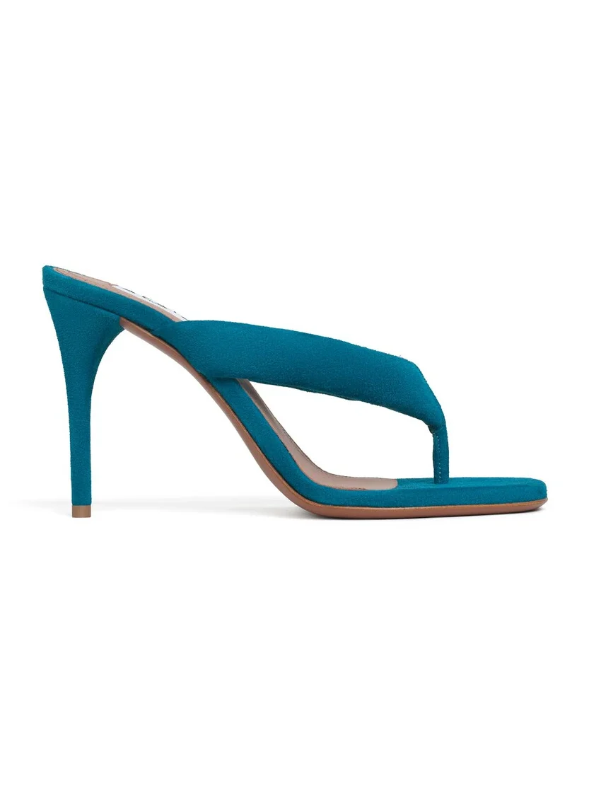 Alaïa Heel Thong Mules In Suede