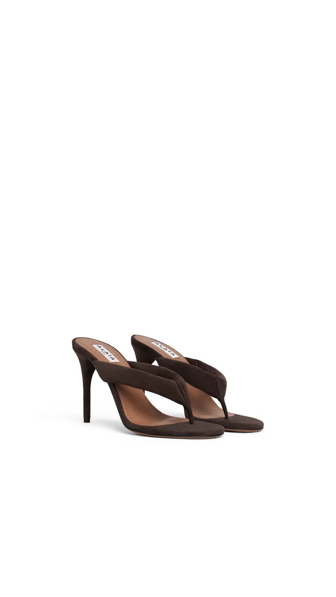 Alaïa Heel Thong Mules In Suede | Thumbnail 2