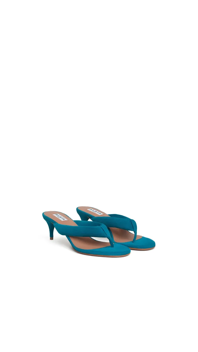 Alaïa Heel Thong Mules In Suede | Thumbnail 2