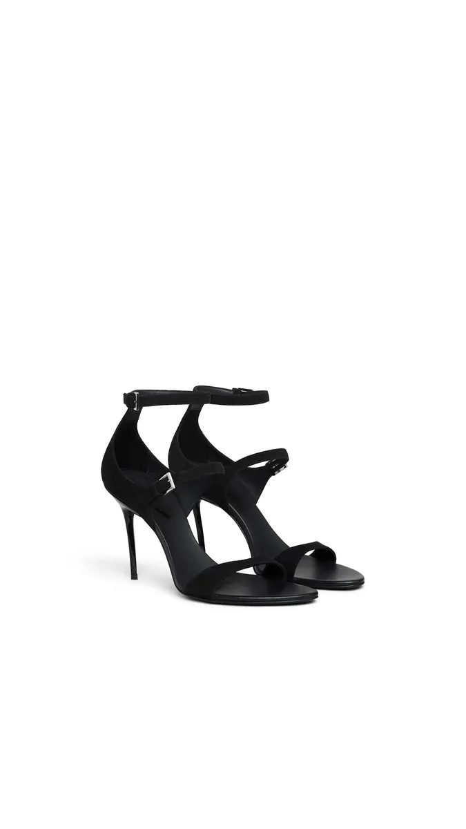 Alaïa Drop Strappy Sandals In Suede | Thumbnail 2
