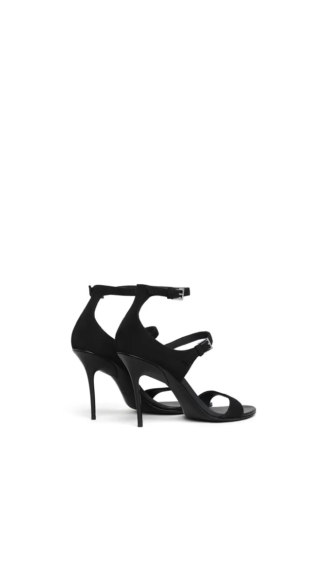 Alaïa Drop Strappy Sandals In Suede | Thumbnail 3