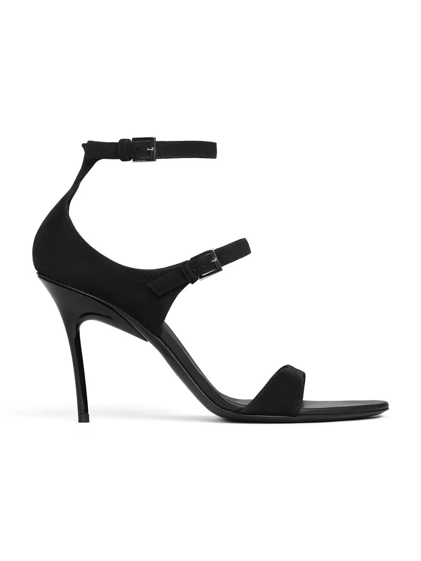 Drop Strappy Sandals In Suede Drop Strappy Sandals In Suede