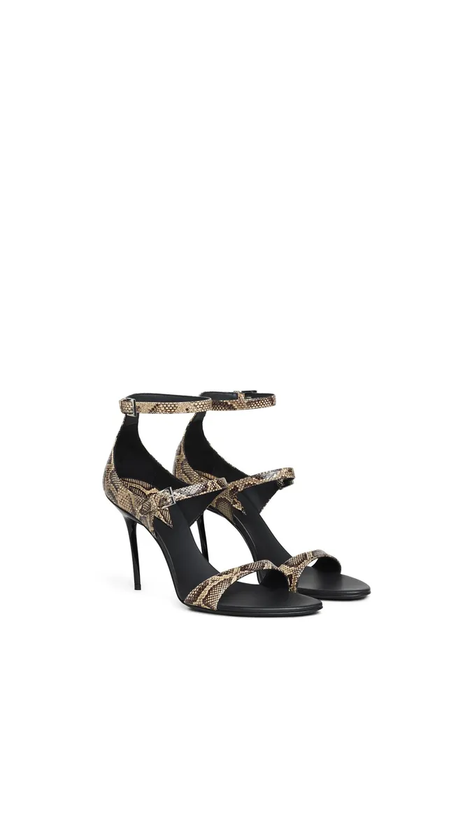 Alaïa Drop Strappy Sandals In Ayers Leather | Thumbnail 2 Alaïa Drop Strappy Sandals In Ayers Leather | Thumbnail 2