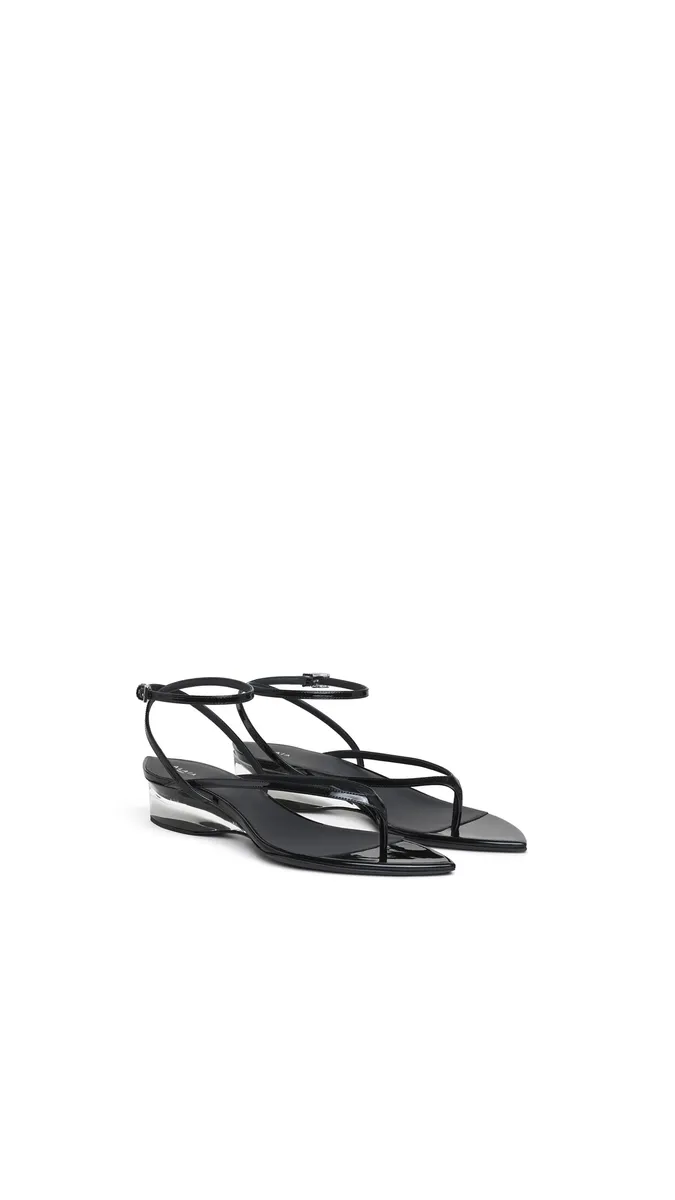 Alaïa Invisible Thong In Patent Calfskin | Thumbnail 2 Alaïa Invisible Thong In Patent Calfskin | Thumbnail 2
