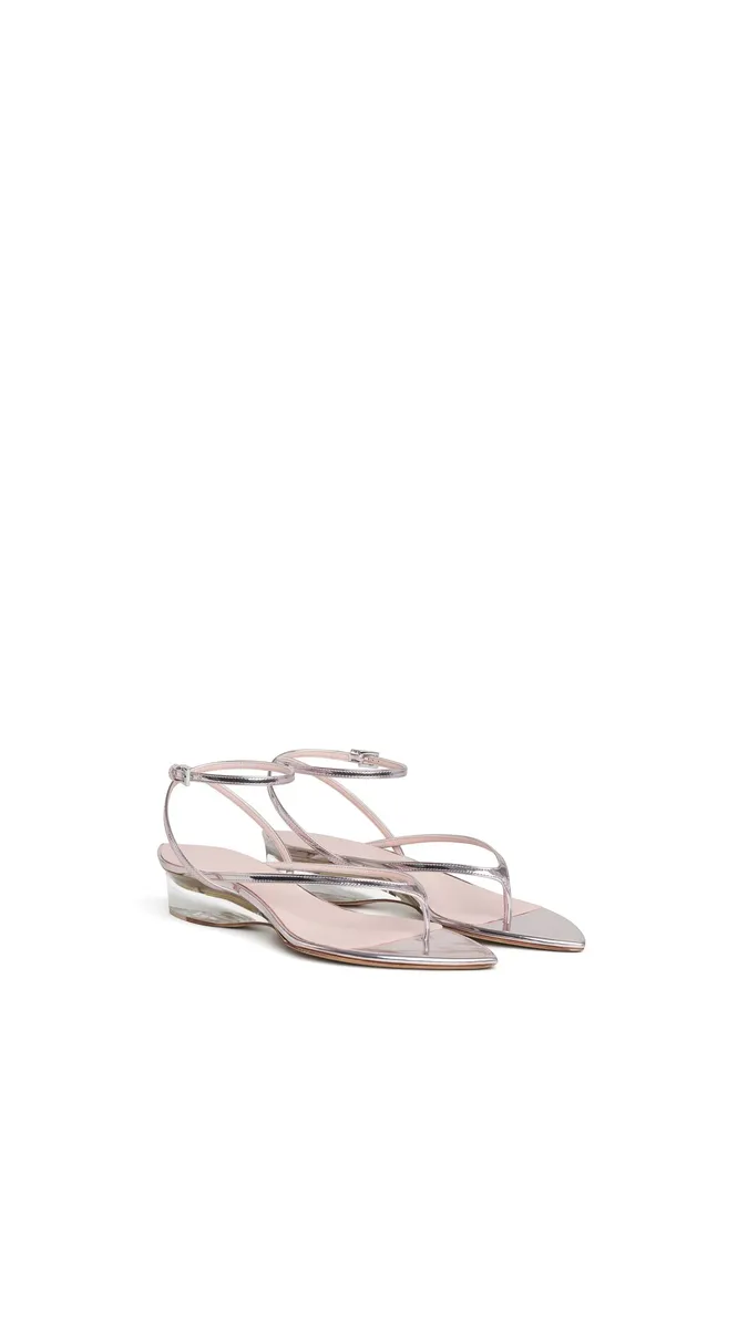 Alaïa Invisible Thong In Mirror Calfskin | Thumbnail 2 Alaïa Invisible Thong In Mirror Calfskin | Thumbnail 2