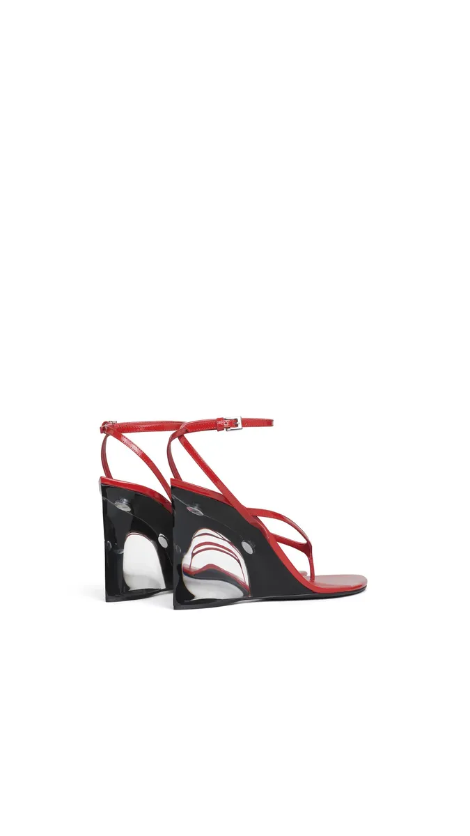 Alaïa Invisible Thong Sandals In Patent Calfskin | Thumbnail 3 Alaïa Invisible Thong Sandals In Patent Calfskin | Thumbnail 3