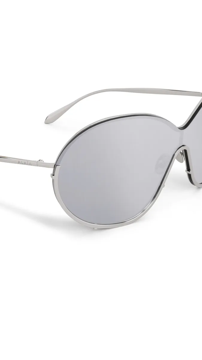 Alaïa Butterfly Sunglasses In Metal | Thumbnail 3