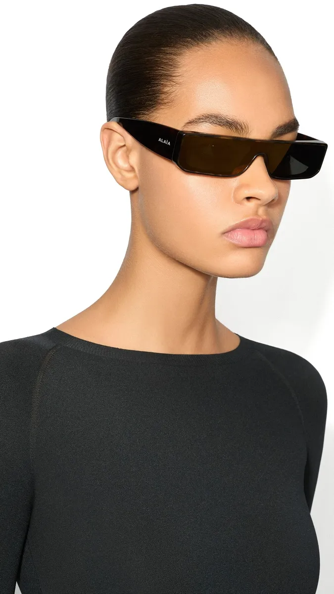 Alaïa Rectangular Mask Sunglasses | Thumbnail 4
