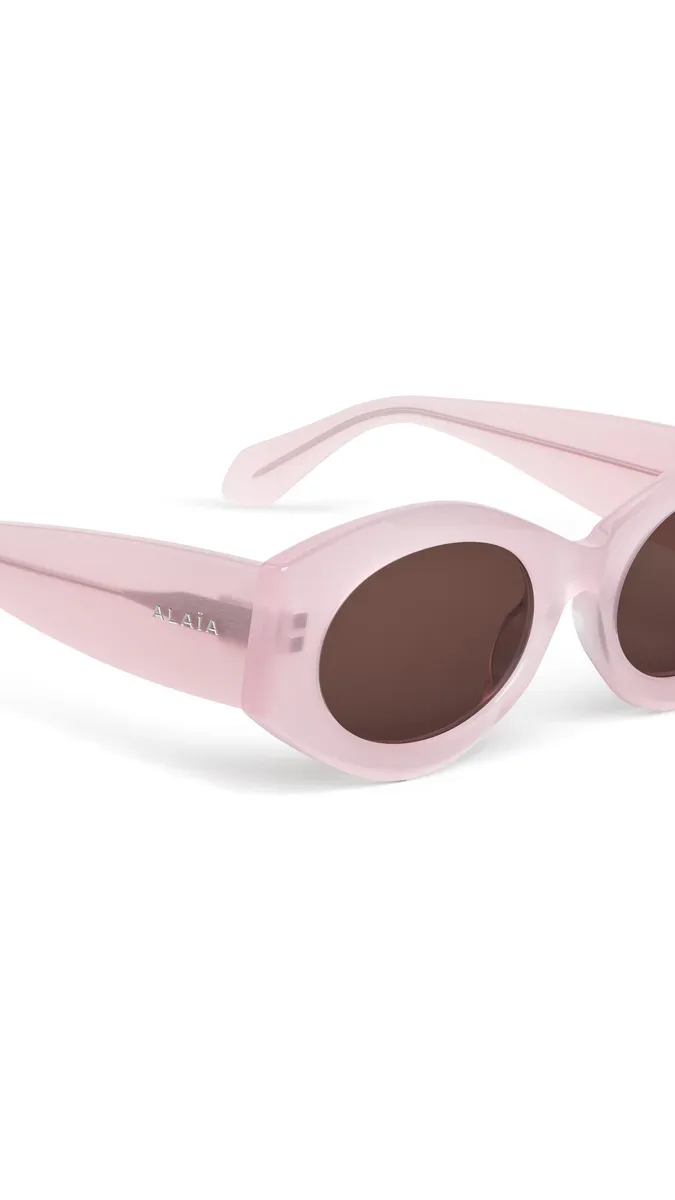 Alaïa Oval Sunglasses | Thumbnail 3