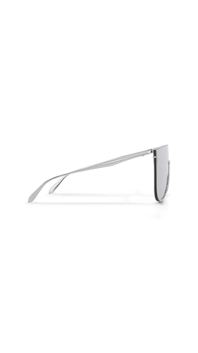 Alaïa Mask Sunglasses In Metal | Thumbnail 2