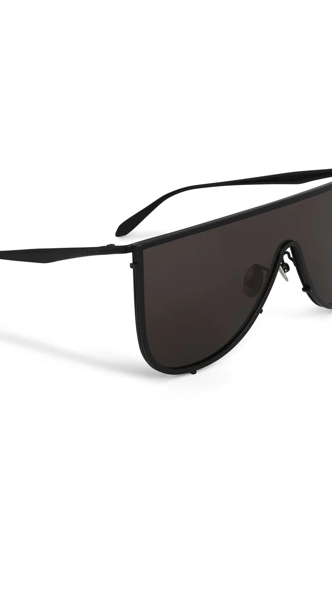 Alaïa Mask Sunglasses In Metal | Thumbnail 3
