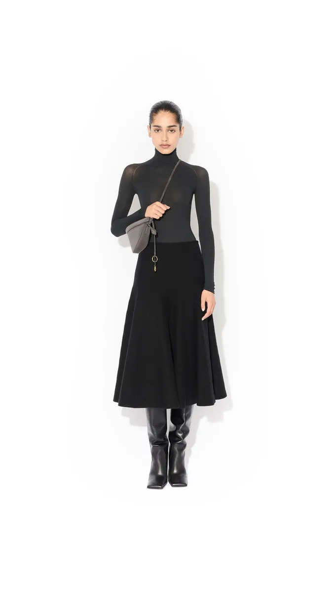 Alaïa High Neck Second-skin Knit Bodysuit | Thumbnail 3 Alaïa High Neck Second-skin Knit Bodysuit | Thumbnail 3