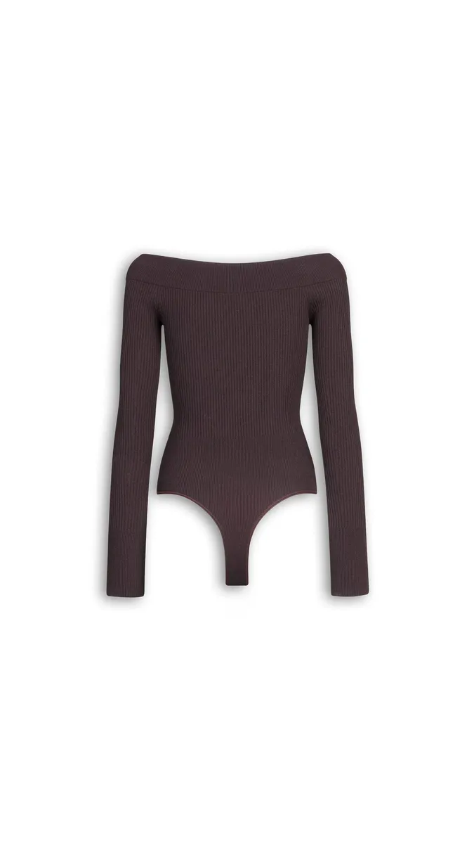 Alaïa Knit Off-shoulder Bodysuit | Thumbnail 2