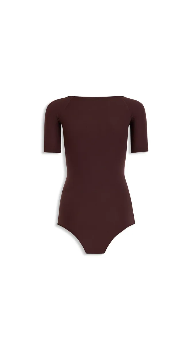 Alaïa Short Sleeves Second-skin Knit Bodysuit | Thumbnail 2 Alaïa Short Sleeves Second-skin Knit Bodysuit | Thumbnail 2