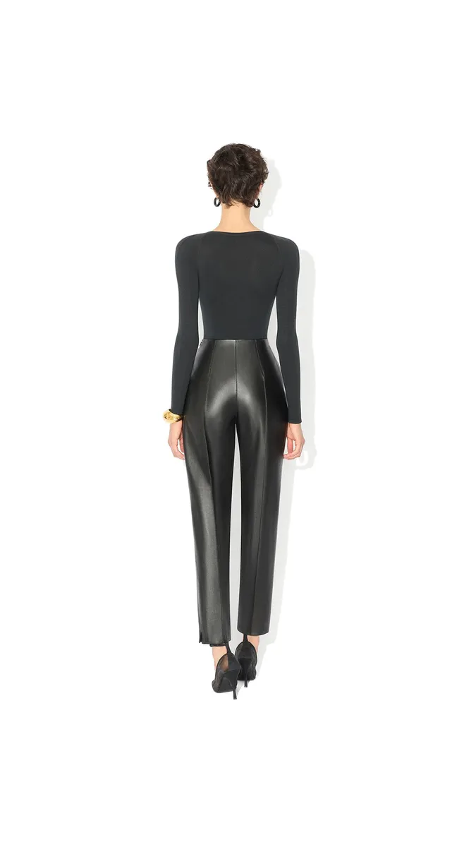 Alaïa Round Neck Second-skin Knit Bodysuit | Thumbnail 3
