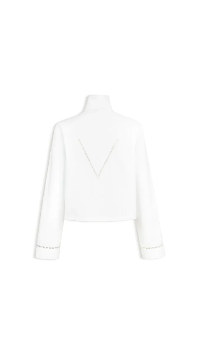 Alaïa Poplin Ladder Stitch Shirt | Thumbnail 5 Alaïa Poplin Ladder Stitch Shirt | Thumbnail 5