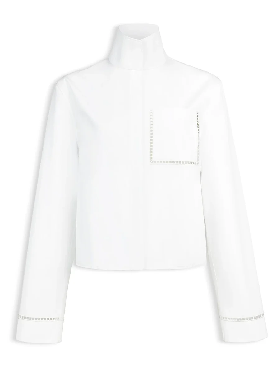 Alaïa Poplin Ladder Stitch Shirt