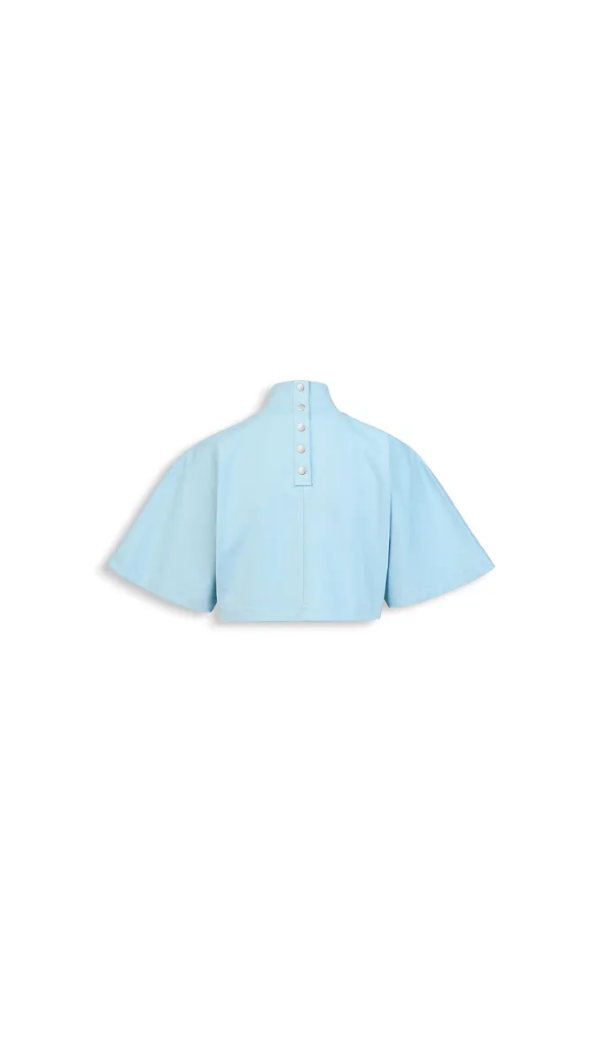 Alaïa Cropped Cotton Jersey T-shirt | Thumbnail 5