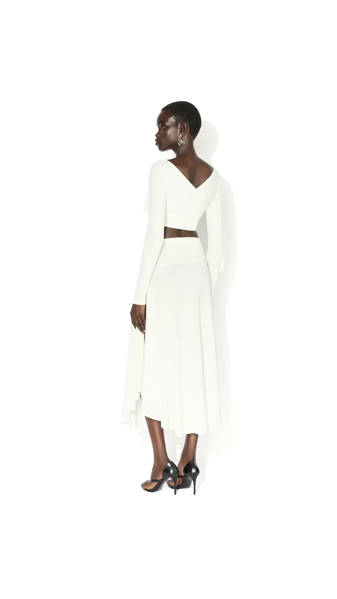 Alaïa Cotton Crepe Wrapped Top | Thumbnail 4 Alaïa Cotton Crepe Wrapped Top | Thumbnail 4