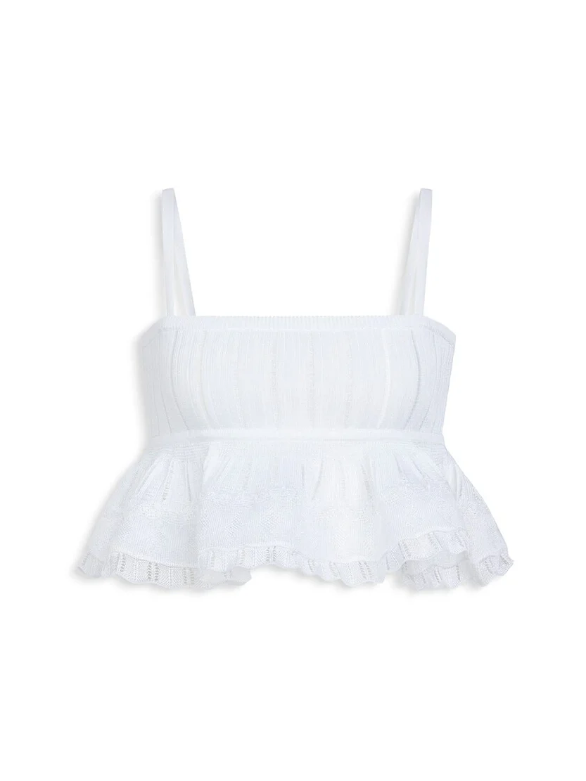 Alaïa Shiny Crinoline Top