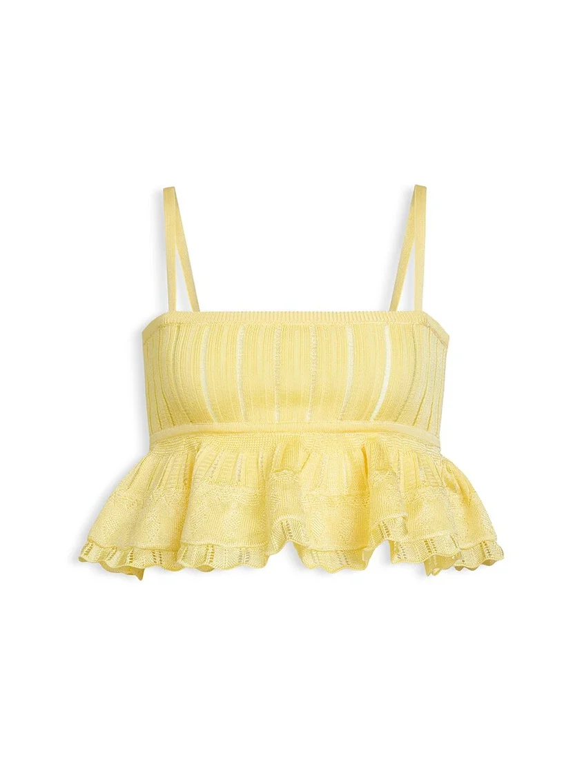 Alaïa Shiny Crinoline Top