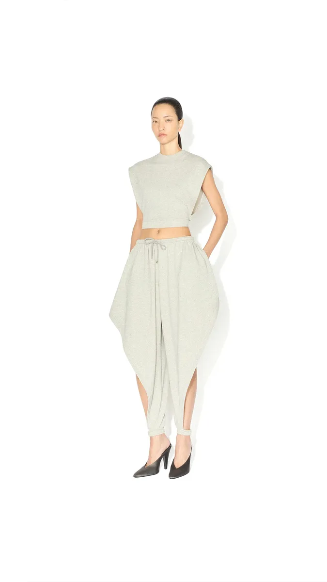 Alaïa Fleece Jersey Crop Top | Thumbnail 2 Alaïa Fleece Jersey Crop Top | Thumbnail 2