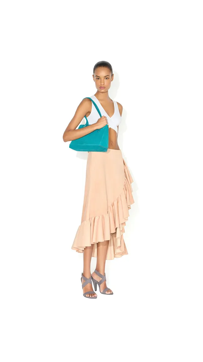 Alaïa Ribbed Jersey Wrapped Top | Thumbnail 2 Alaïa Ribbed Jersey Wrapped Top | Thumbnail 2