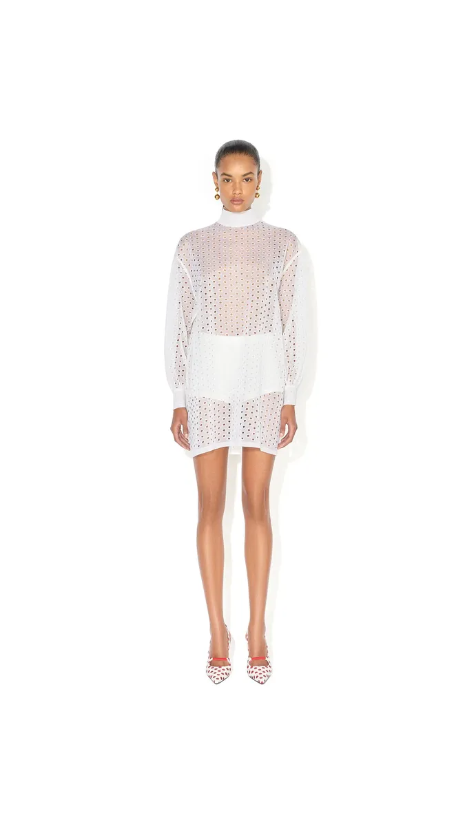 Alaïa Knitted Eyelets Tunic | Thumbnail 2 Alaïa Knitted Eyelets Tunic | Thumbnail 2