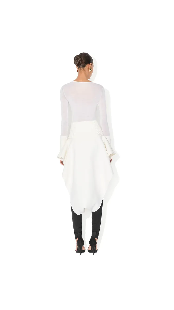 Alaïa Merino Crew Neck Top | Thumbnail 3