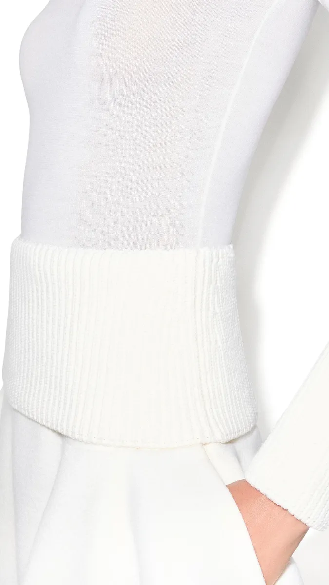 Alaïa Merino Crew Neck Top | Thumbnail 4