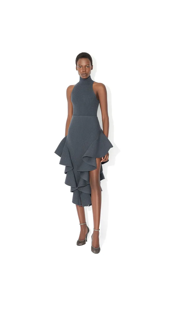 Alaïa Ribbed Halter Neck Top | Thumbnail 2