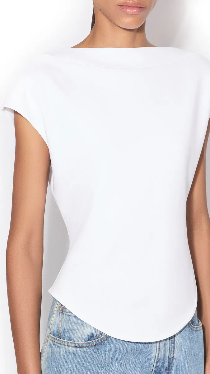 Alaïa Cap Cotton T-shirt | Thumbnail 4