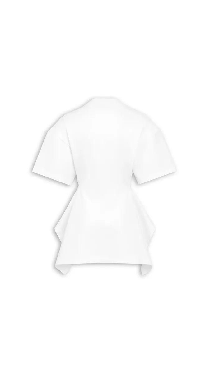 Alaïa Panelled Cotton T-shirt | Thumbnail 2 Alaïa Panelled Cotton T-shirt | Thumbnail 2