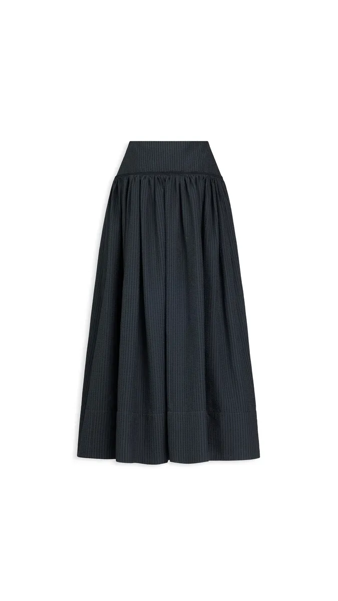 Alaïa Openwork Cotton A-line Skirt | Thumbnail 2