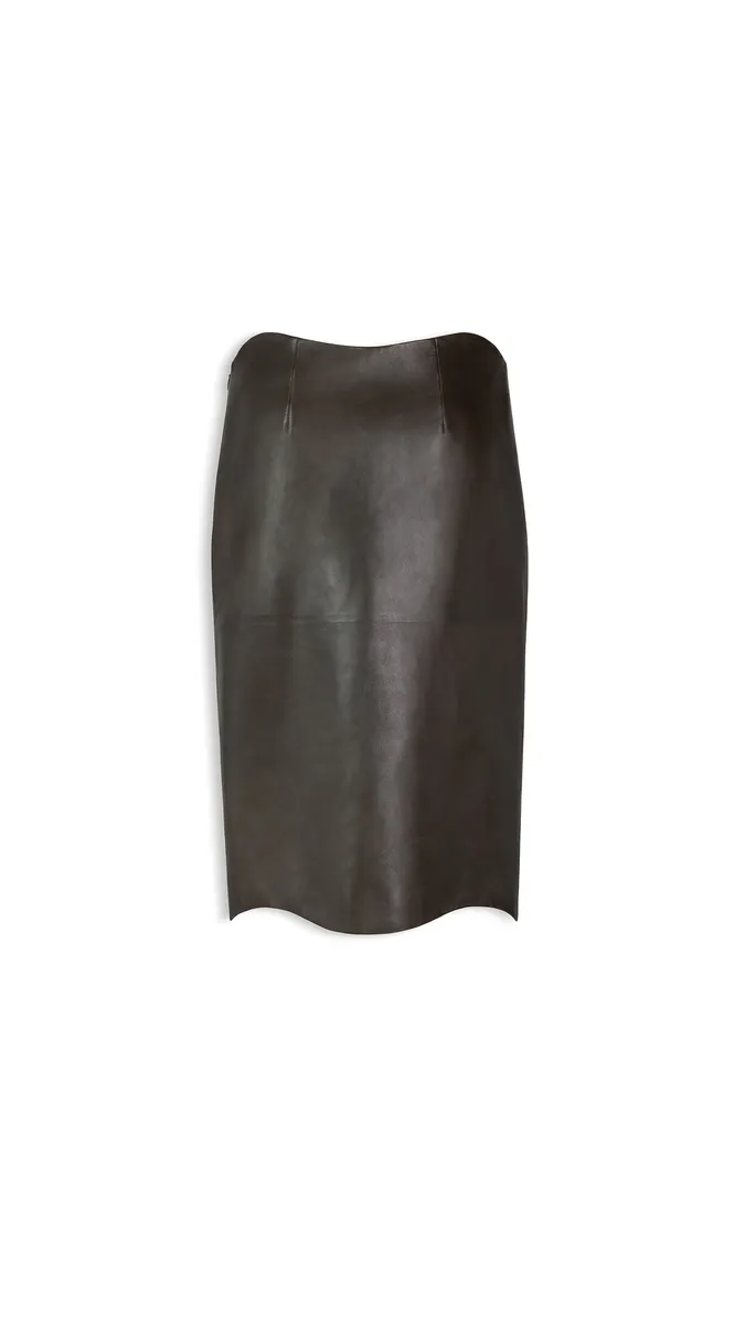 Alaïa Lambskin Pencil Skirt | Thumbnail 2 Alaïa Lambskin Pencil Skirt | Thumbnail 2