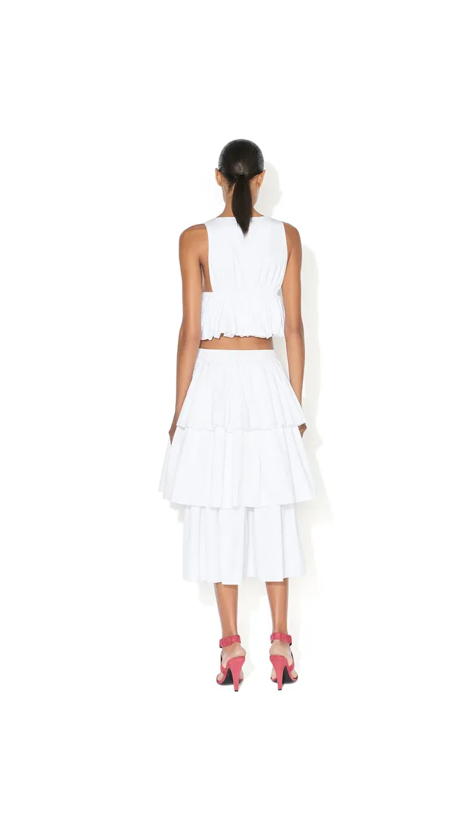 Alaïa Openwork Cotton Ruffle Skirt | Thumbnail 4 Alaïa Openwork Cotton Ruffle Skirt | Thumbnail 4